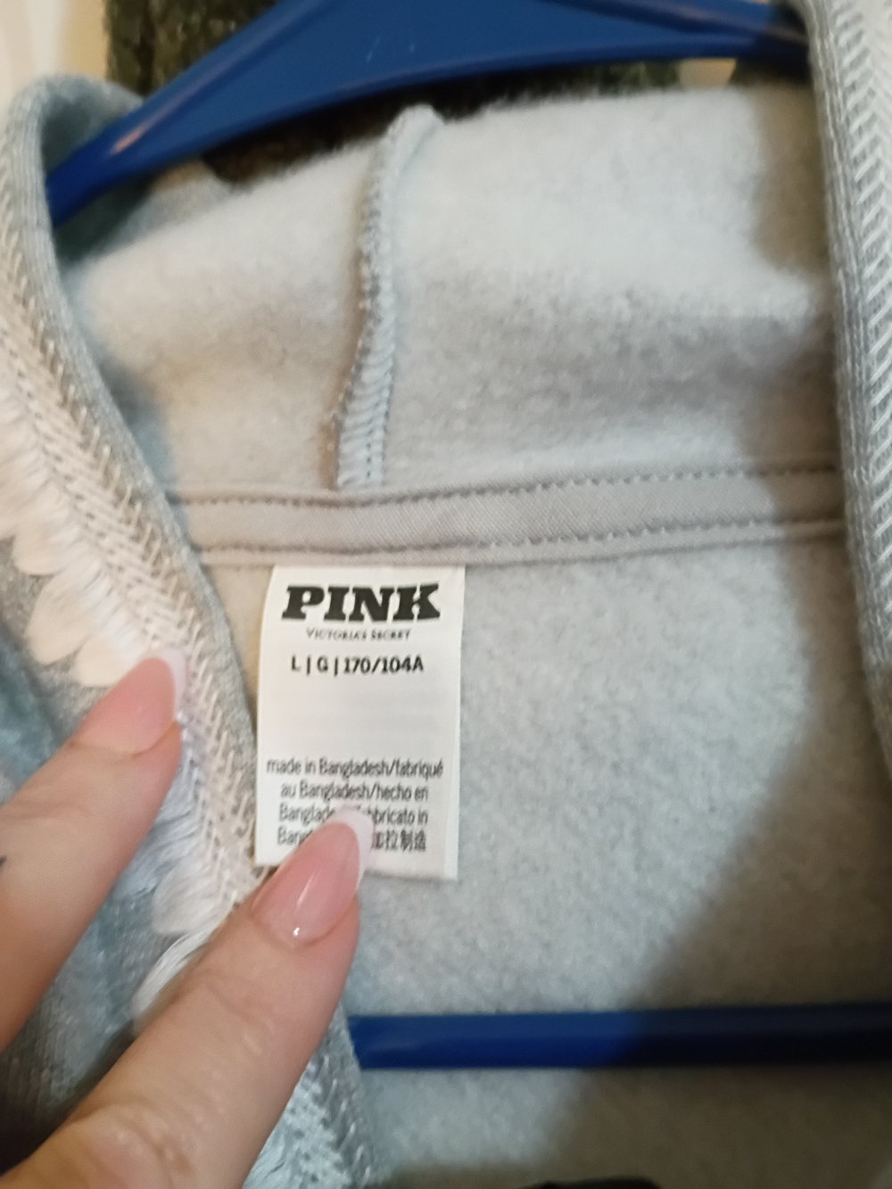 PINK Victoria's Secret Light Gray Crew Sweatshirt